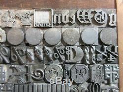 Letterpress Lead Type 36 Pt. Dingbats, Decorators, Sundries, Etc. D38