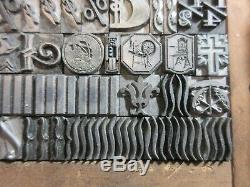 Letterpress Lead Type 36 Pt. Dingbats, Decorators, Sundries, Etc. D38