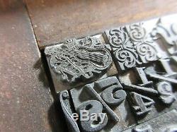 Letterpress Lead Type 36 Pt. Dingbats, Decorators, Sundries, Etc. D38