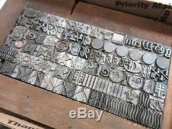 Letterpress Lead Type 36 Pt. Dingbats, Decorators, Sundries, Etc. D38