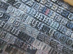 Letterpress Lead Type 48 Pt. Engravers Old English Bold ATF # 149 A11