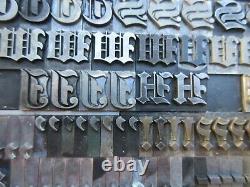 Letterpress Lead Type 48 Pt. Engravers Old English Bold ATF # 149 A11