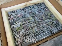 Letterpress Lead Type 48 Pt. Franklin Gothic ATF # `162 A5