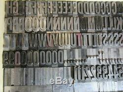 Letterpress Lead Type 72 Pt. Alternate Gothic (Caps, #'s, Punct.) C40