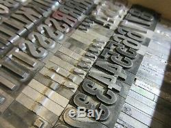 Letterpress Lead Type 72 Pt. Alternate Gothic (Caps, #'s, Punct.) C40