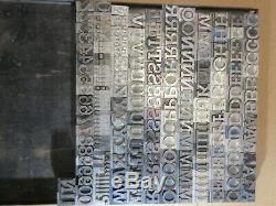 Letterpress Lead Type 72 Pt. Rockwell Antique (CAPS, #'s, Punct.) C10
