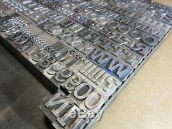 Letterpress Lead Type 72 Pt. Rockwell Antique (CAPS, #'s, Punct.) C10