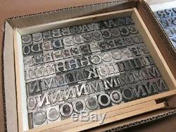 Letterpress Lead Type 72 Pt. Rockwell Antique (CAPS, #'s, Punct.) C10