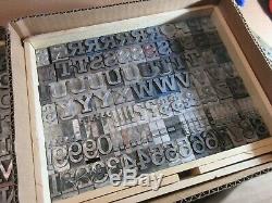 Letterpress Lead Type 72 Pt. Rockwell Antique (CAPS, #'s, Punct.) C10