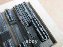 Letterpress Lead Type Decorative Jaquish Ornamental Dashes Brackets ATF P22