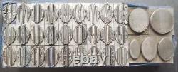 Letterpress Print Type 36pt Virkotype Monograms Outline + Tint Blocks C34 3#