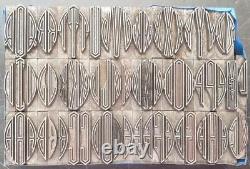 Letterpress Print Type 60pt Virkotype Monograms Outline Sorts C41 3#