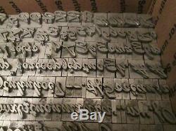 Letterpress Print Type Upper Lower Letters Numbers Punctuation Unknown Size Font