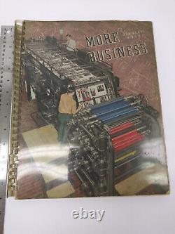 Letterpress Printing Book Design Typography 1937 (More Business) Full Year