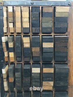 Letterpress Printing Supplies Thompson Midget Furniture Cabinet Complete