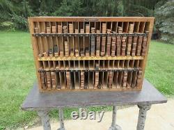 Letterpress Thompson Wood Reglet Cabinet with Reglets G2