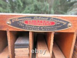 Letterpress Thompson Wood Reglet Cabinet with Reglets G2
