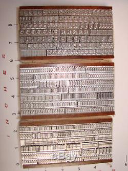Letterpress Type 24 pt. Goudy Text Never Been Used. Yet