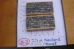 Letterpress Type 24 pt. Neuland Rare