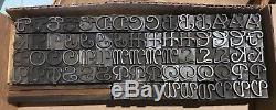 Letterpress Type 36 Pt Parsons Swash Initials