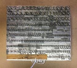 Letterpress Type 36pt. Artscript