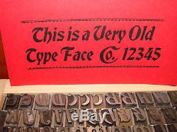 Letterpress Type 48 pt. Bradley Italic ATF, circa 1898 (Rare!)