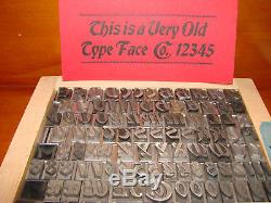 Letterpress Type 48 pt. Bradley Italic ATF, circa 1898 (Rare!)