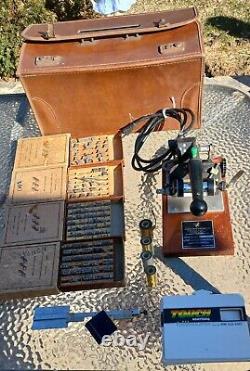 Letterpress Universal Hot Foil Match Book Imprinter in Leather Carrying case