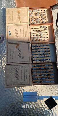 Letterpress Universal Hot Foil Match Book Imprinter in Leather Carrying case