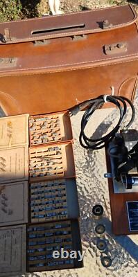 Letterpress Universal Hot Foil Match Book Imprinter in Leather Carrying case