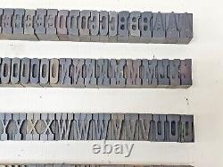 Letterpress Wood Printing Blocks 195pcs 1 Tall Wooden Type Woodtype Alphabet