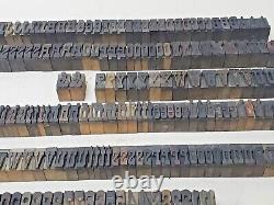 Letterpress Wood Printing Blocks 195pcs 1 Tall Wooden Type Woodtype Alphabet
