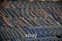 Letterpress alphabet 171pcs 3.54 wood printing blocks Letterpress wooden type