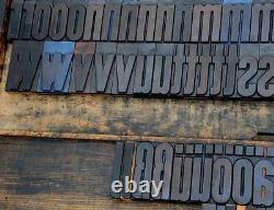 Letterpress alphabet 196pcs 4.25 wood printing blocks Letterpress wooden type