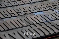 Letterpress alphabet 196pcs 4.25 wood printing blocks Letterpress wooden type