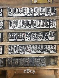 Letterpress metal Lead type Alphabet Printing Letter Press