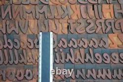 Letterpress printing blocks 182pcs 1.42 tall alphabet type plakadur vintage ABC