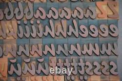 Letterpress printing blocks 182pcs 1.42 tall alphabet type plakadur vintage ABC