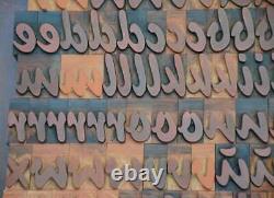 Letterpress printing blocks 182pcs 1.42 tall alphabet type plakadur vintage ABC