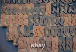 Letterpress printing blocks 182pcs 1.42 tall alphabet type plakadur vintage ABC