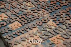 Letterpress printing blocks 182pcs 1.42 tall alphabet type plakadur vintage ABC