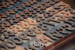 Letterpress printing blocks 182pcs 1.42 tall alphabet type plakadur vintage ABC