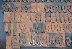 Letterpress printing blocks 183pcs 1.22 tall alphabet type plakadur vintage ABC