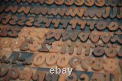 Letterpress printing blocks 183pcs 1.22 tall alphabet type plakadur vintage ABC