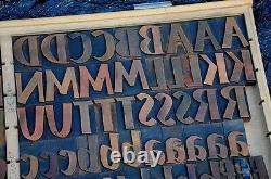 Letterpress printing blocks 200 pcs 2.83 tall alphabet type letters letter ABC