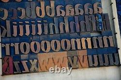 Letterpress printing blocks 200 pcs 2.83 tall alphabet type letters letter ABC