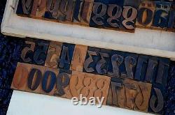 Letterpress printing blocks 200 pcs 2.83 tall alphabet type letters letter ABC