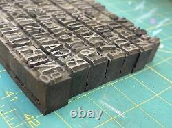 Letterpress printing metal type see photos 148 pc lot 3