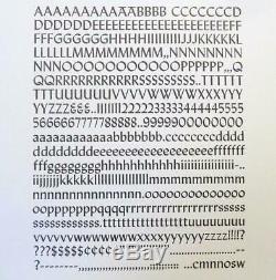 Letterpress type 24 pt ATF LYDIAN complete font