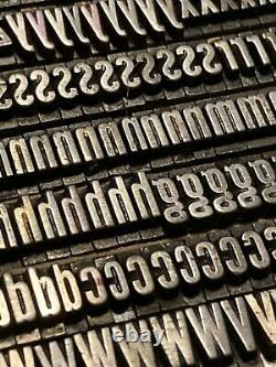 Letterpress type 36pt News Gothic Ext. Cond. Caps & 18pt Alternate Gothic No. 1